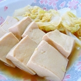 白菜と高野豆腐の煮物